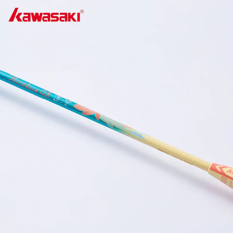 Badmintono raketė Kawasaki Porcelain Q5 Light Blue (sustyguota)