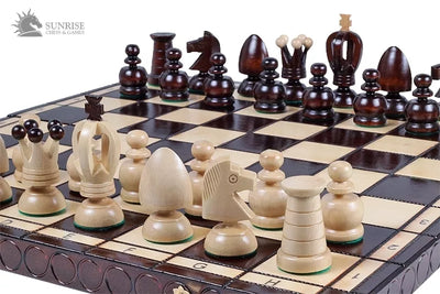 Šachmatai King's Big 440x220x60mm, karalius 75mm
