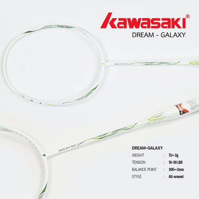 Badmintono raketė Kawasaki Dream Galaxy Green 5u