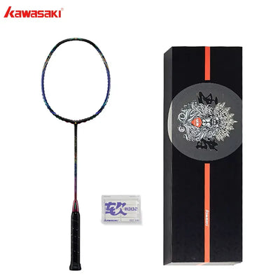 Badmintono raketė Kawasaki King K9 II Purple/Gold 4u (sustyguota)
