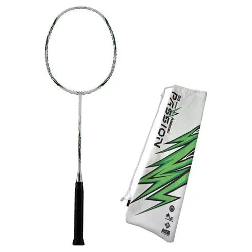 Badmintono raketė Kawasaki Passion GZ-20 White/Green 5u (sustyguota)