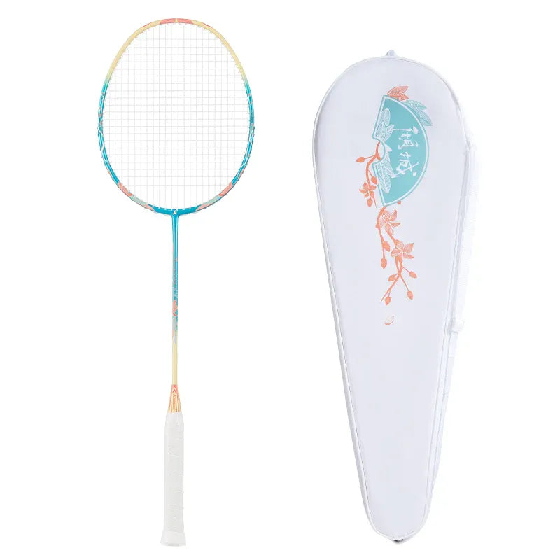 Badmintono raketė Kawasaki Porcelain Q5 Light Blue (sustyguota)