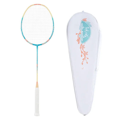 Badmintono raketė Kawasaki Porcelain Q5 Light Blue (sustyguota)