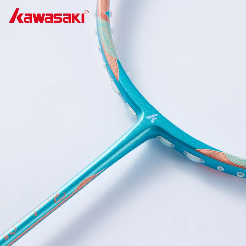 Badmintono raketė Kawasaki Porcelain Q5 Light Blue (sustyguota)
