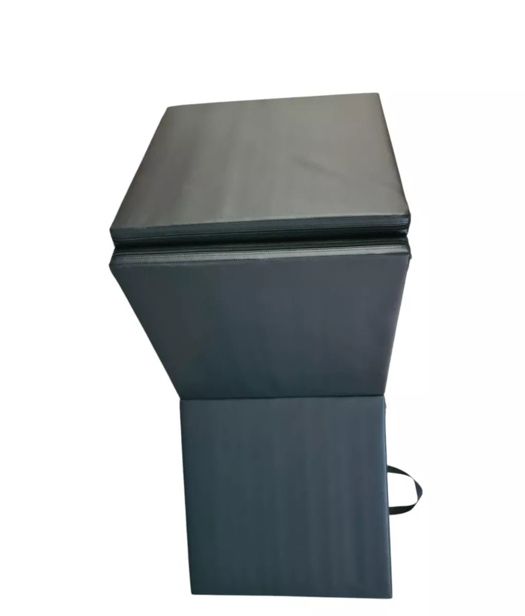 Sulankstomas gimnastikos čiužinys Prove PVC 180x60x5cm (pilkas)
