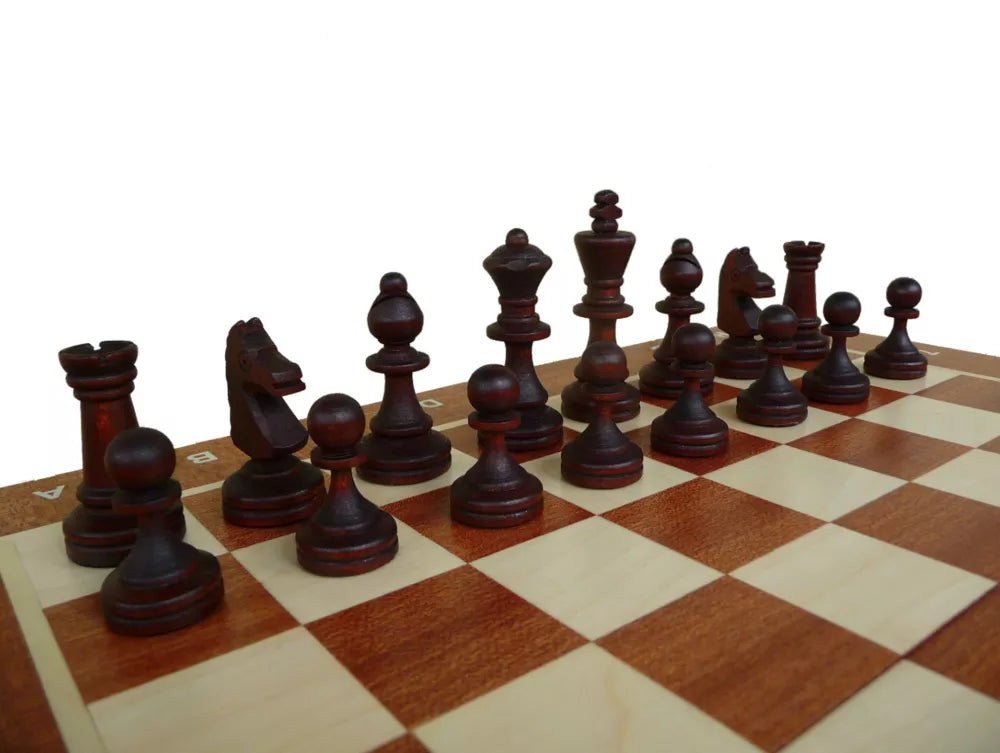 Magnetiniai šachmatai 350x175x50mm, karalius 65mm