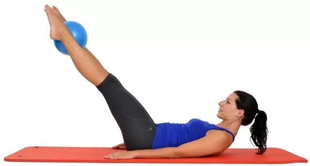 Pilates kamuolys Soft Over ball 21-23cm mėlynas