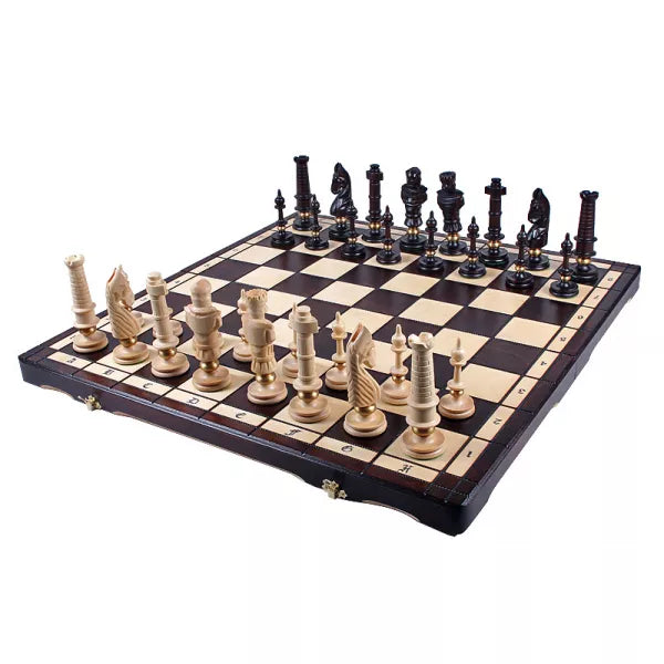 Šachmatai Royal DE LUX 650x325x80mm, karalius 130mm