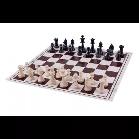 Šachmatų ir šaškių plastikinė lenta 510x510mm