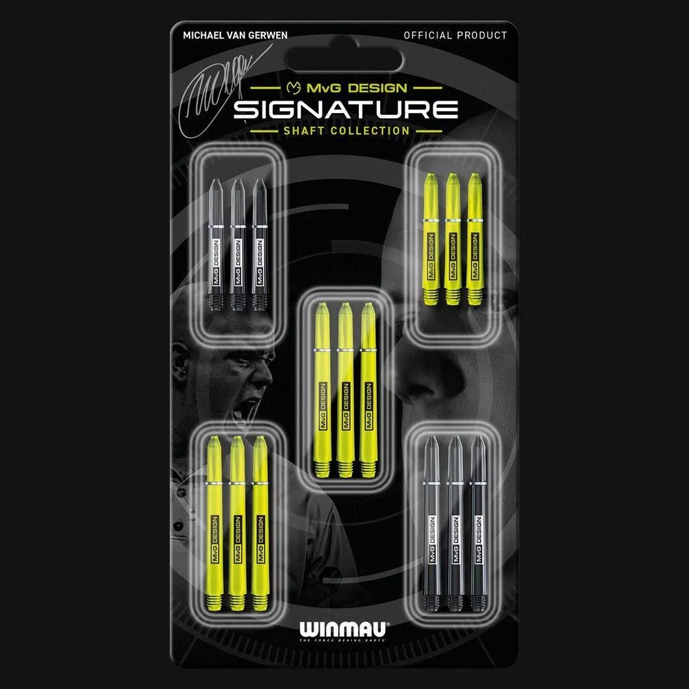 Smiginio strėlyčių koteliai Winmau MVG Signature Dart Shaft Collection