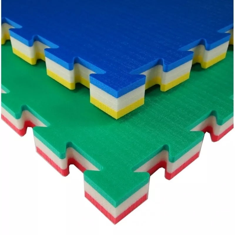 Tatamis TATAMIX J40L Vidutinis 100x100x4cm žalia/raudona (Made in Italy)