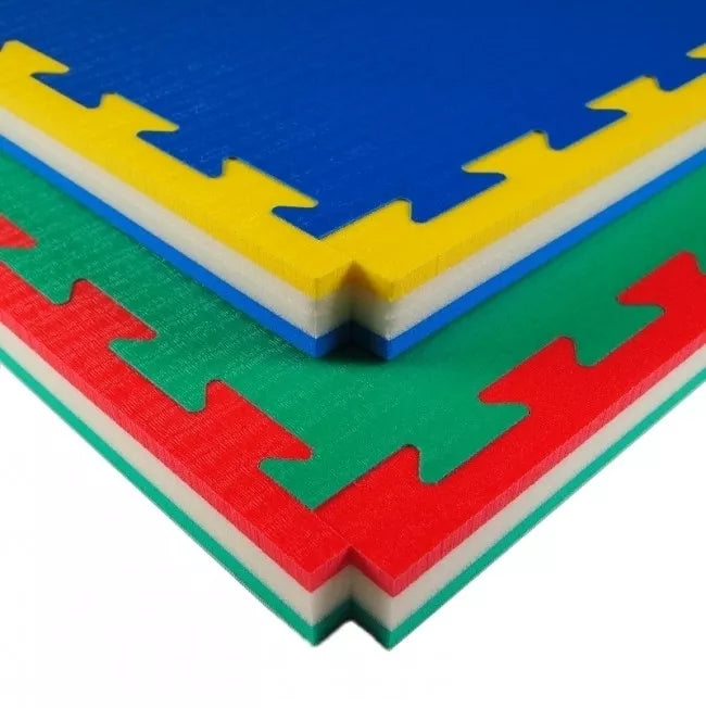 Tatamis TATAMIX J40L Vidutinis 100x100x4cm žalia/raudona (Made in Italy)